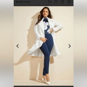 Marciano White Duster Coat - Size L (8)